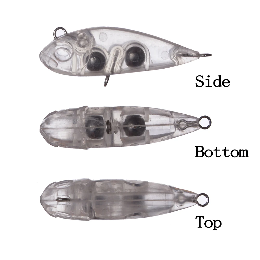 Chan'sHuang 30 Uds cebo en blanco sin pintar 3,8g/40mm hundimiento silencioso Mirco lápiz señuelo de pesca Artificial - imagen 2