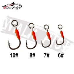 Anzuelos Jig con púas Walk Fish – Acero carbono para señuelos duros