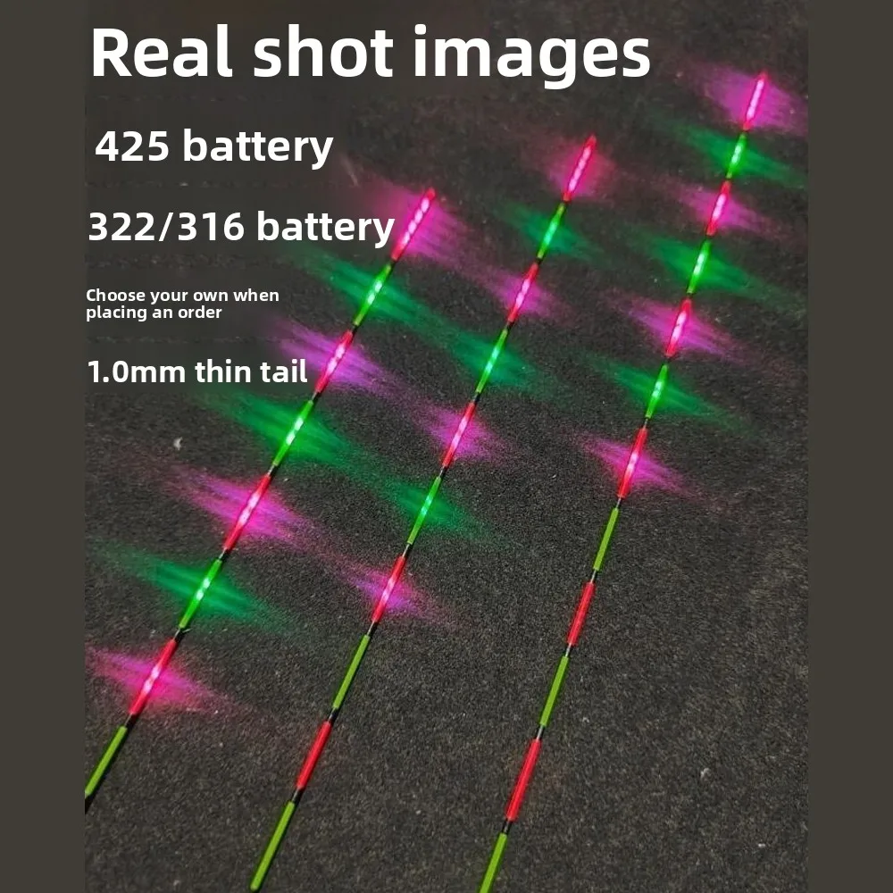 Flotador inteligente de pesca LED de doble cara, boya electrónica ultra sensible superbrillante, inducción luminosa - imagen 2