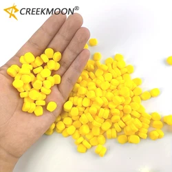Señuelos de pesca de carpa suaves, 500 Uds., bola flotante con olor, alimentador de cuentas, cebo Artificial de maíz emergente, flotador de pesca, accesorios de señuelo de esquina