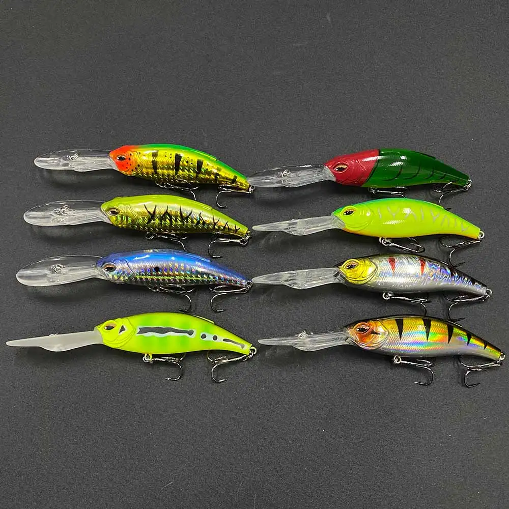 Pececillo flotante de largo alcance, 85mm, 17,5g, agua dulce, Accesorios para Pesca, pez negro, Leurre Isca, Wobblers artificiales, equipo de cebo - imagen 5