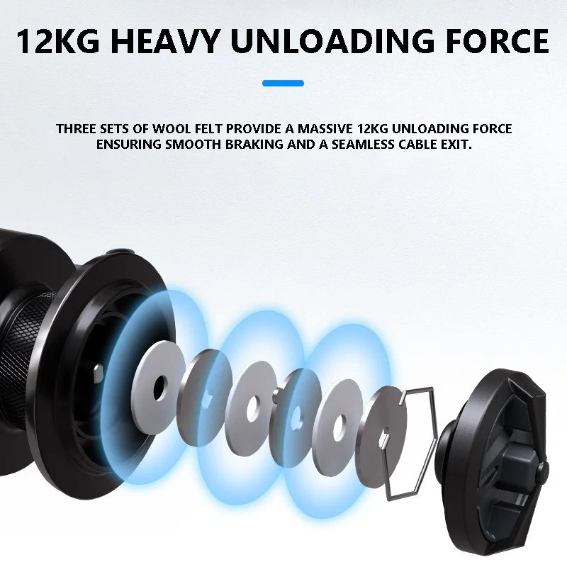 Mavllos King-Sea – Carrete spinning 18kg para lubina y trucha - imagen 3