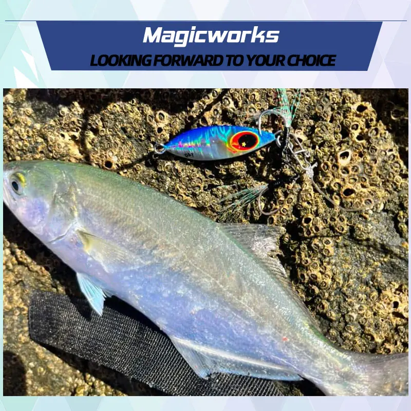 Plantilla de trabajos mágicos para Jigging lento de mar, 14g, 20g, 30g, 40g, 60g, suministros de pesca de Metal, nuevo señuelo de pesca, lubina, trucha, cebos artificiales - imagen 2
