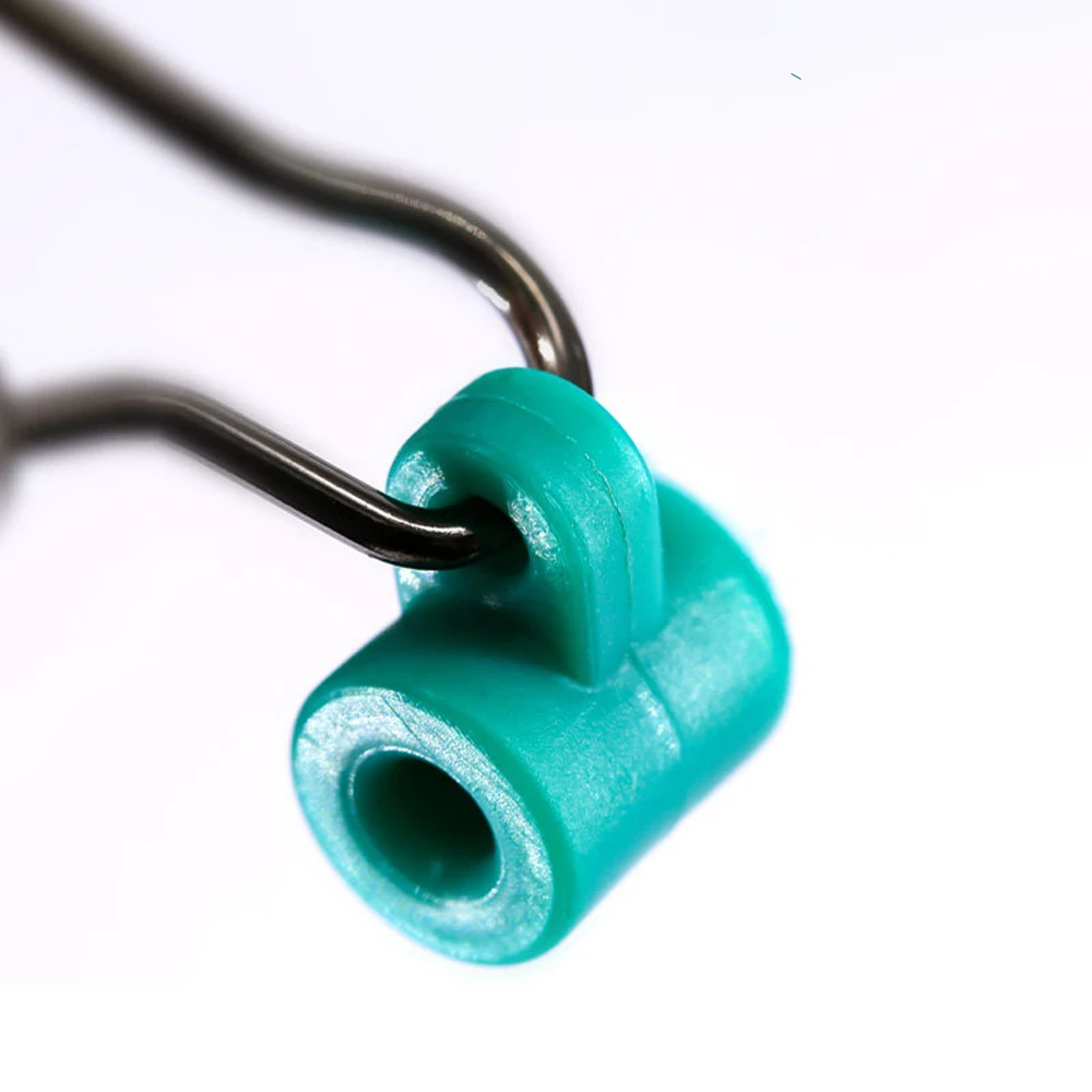 DNDYUJU 30 ~ 50X línea de pesca deslizadores de plomo aparejo de pesca deslizador giratorio de acero inoxidable Duo Lock Snap aparejos de pesca de agua salada - imagen 3