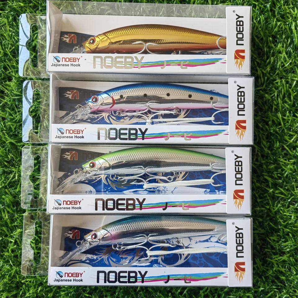 NOEBY-SEÑUELOS DE PESCA DE pececillos de hundimiento pesado, cebos duros artificiales, Wobblers rodantes, Jerkbait para lubina, 110mm, 36g - imagen 4