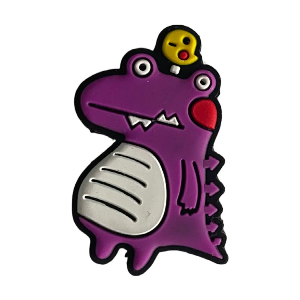 Este personaje juguetón en forma de dinosaurio púrpura es perfecto para agregar un toque divertido a cualquier diseño.