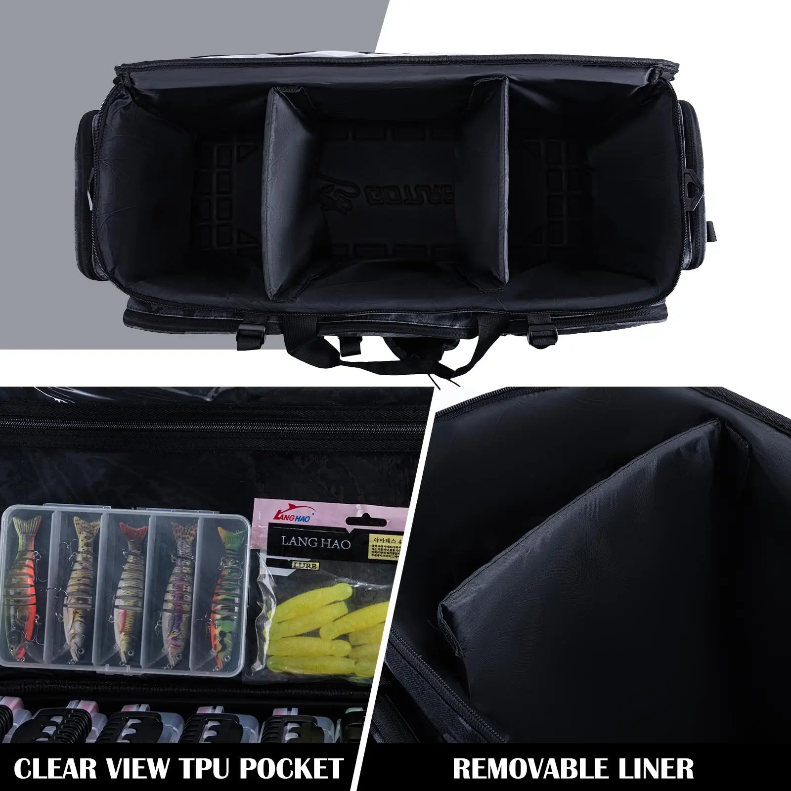 Bolsa de Aparejos Goture – Impermeable EVA Fondo Duro para Pesca - imagen 3