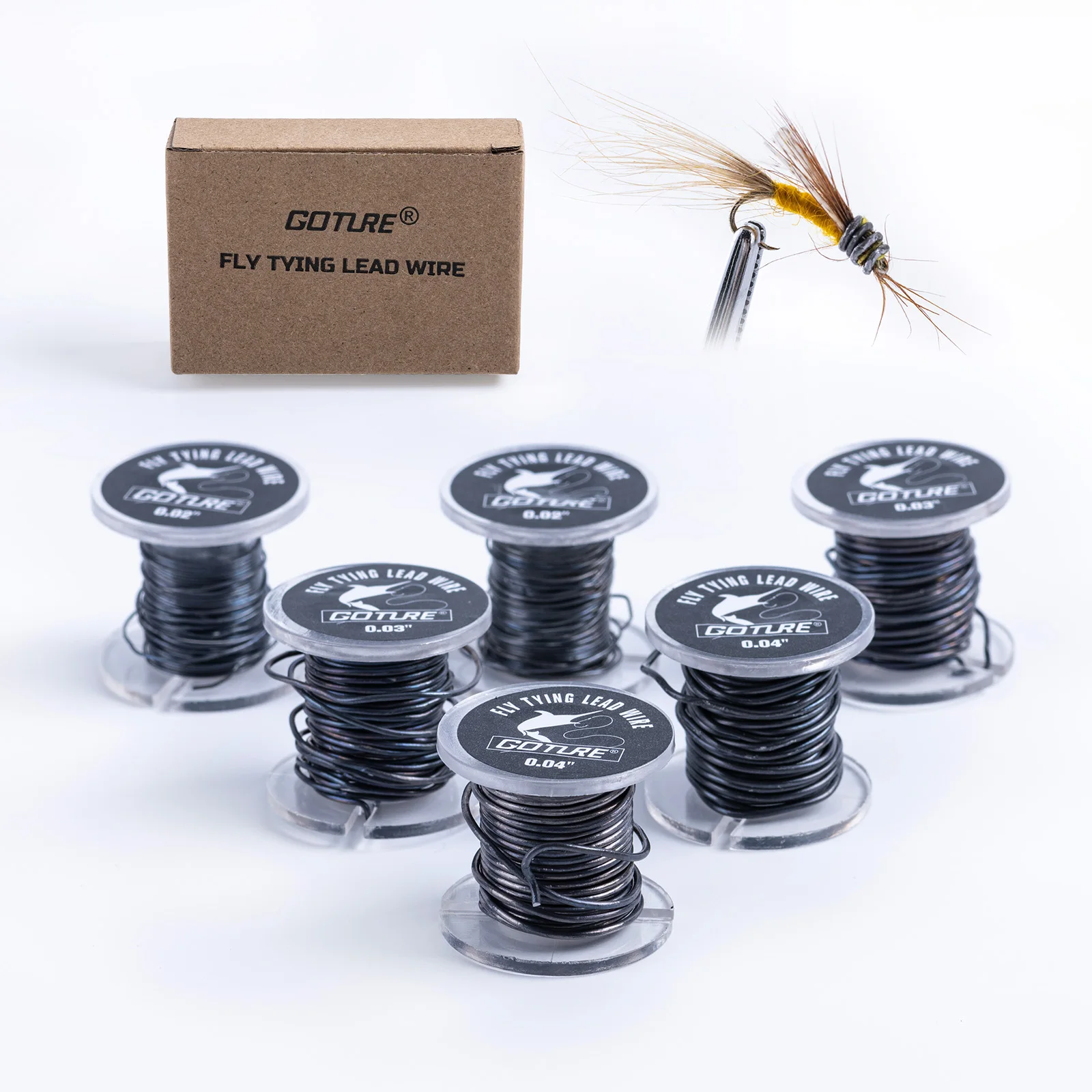 Goture Cable de plomo para atado de moscas de 2 m/5 m, más tamaños para pescadores, plomo suave de alta calidad, Control de hundimiento preciso, para señuelos de moscas duraderos - imagen 2