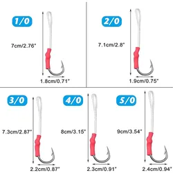 Ganchos de asistencia Jigging en acero inoxidable vertical
