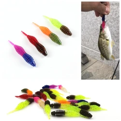 Señuelos de silicona Luya – Gusano suave 5cm para pesca ligera