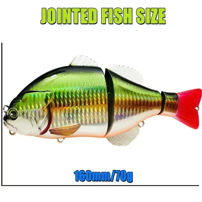 GREENSPIDER Swimbait articulado flotante para lucio y perca