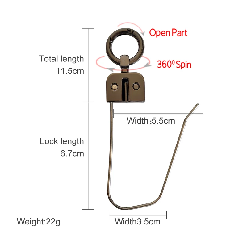 Nuevo 2 uds Clip de larguero de pesca hebilla de bloqueo de peces vivos de acero inoxidable portátil gran juego soporte para peces broches de pesca equipo de engranaje - imagen 3