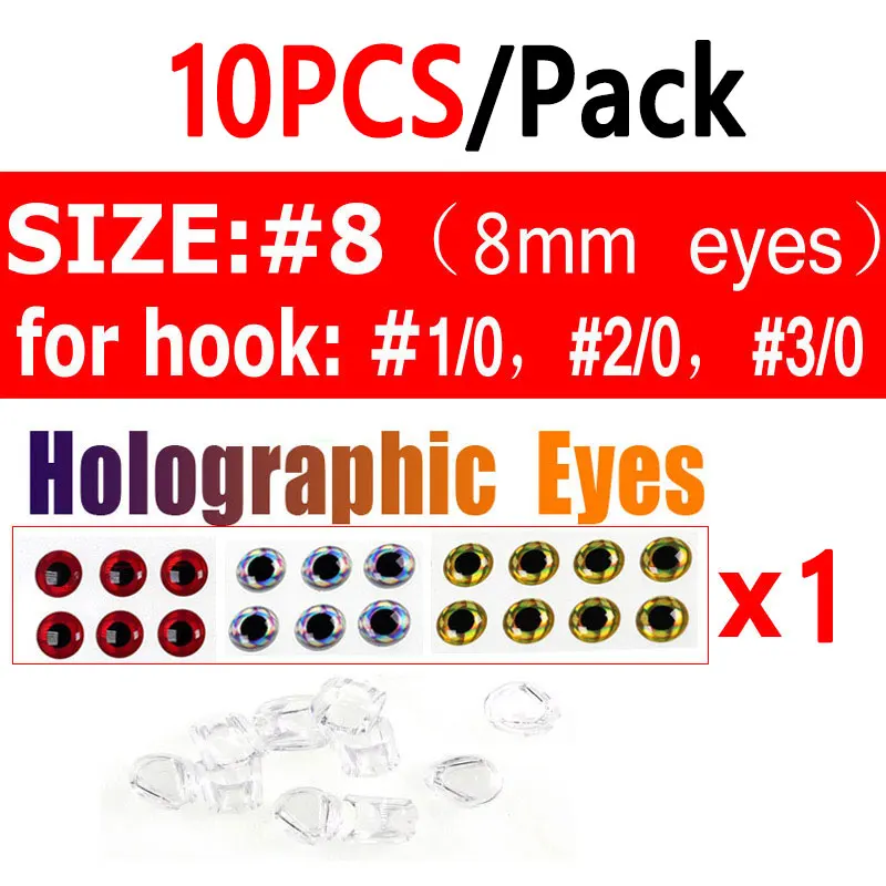 Size 8 Holo Eyes