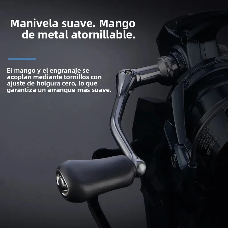 Carrete giratorio Huidiao 2500/3000 impermeable 5+1BB - imagen 4