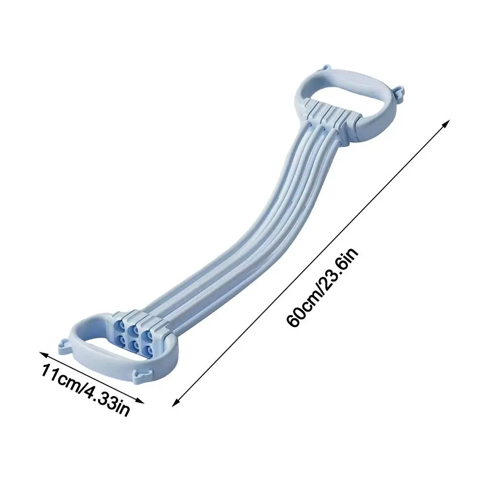 8 bandas de resistencia Banda de resistencia de yoga Silicona suave Correa elástica de práctica con espalda abierta Rebote rápido de 35 LB - imagen 5