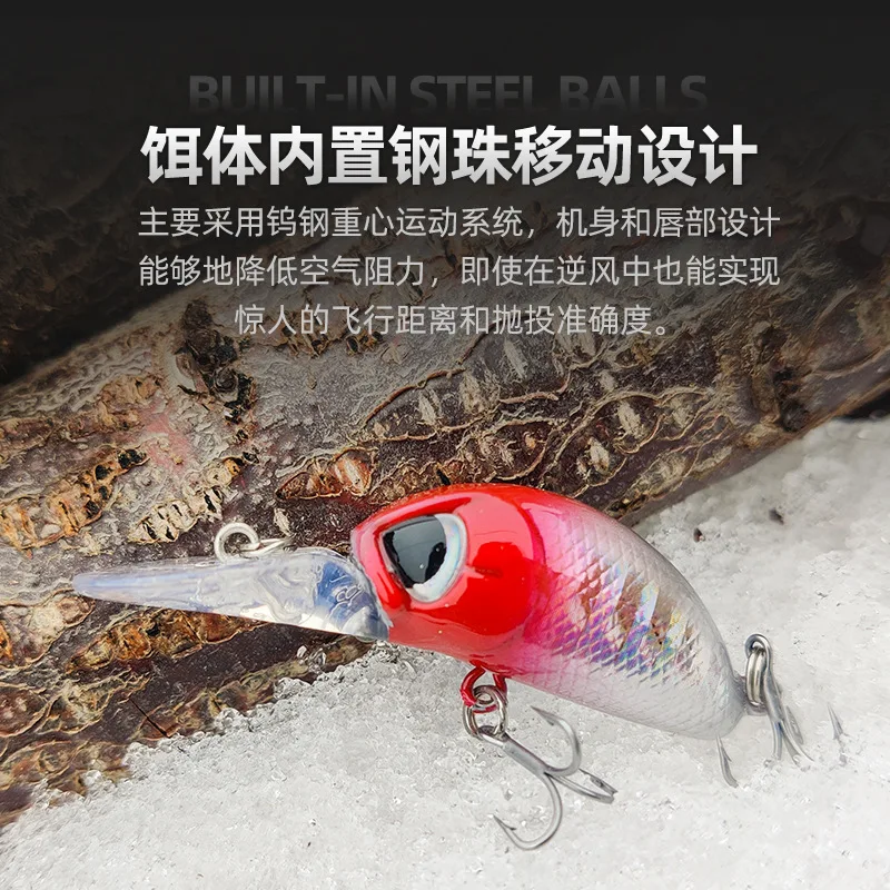 Nuevos Señuelos de Pesca flotantes Minnow 5,5 cm 4g lengüeta larga Jerkbait Bass Pike Carkbait Wobblers cebo duro profesional - imagen 4