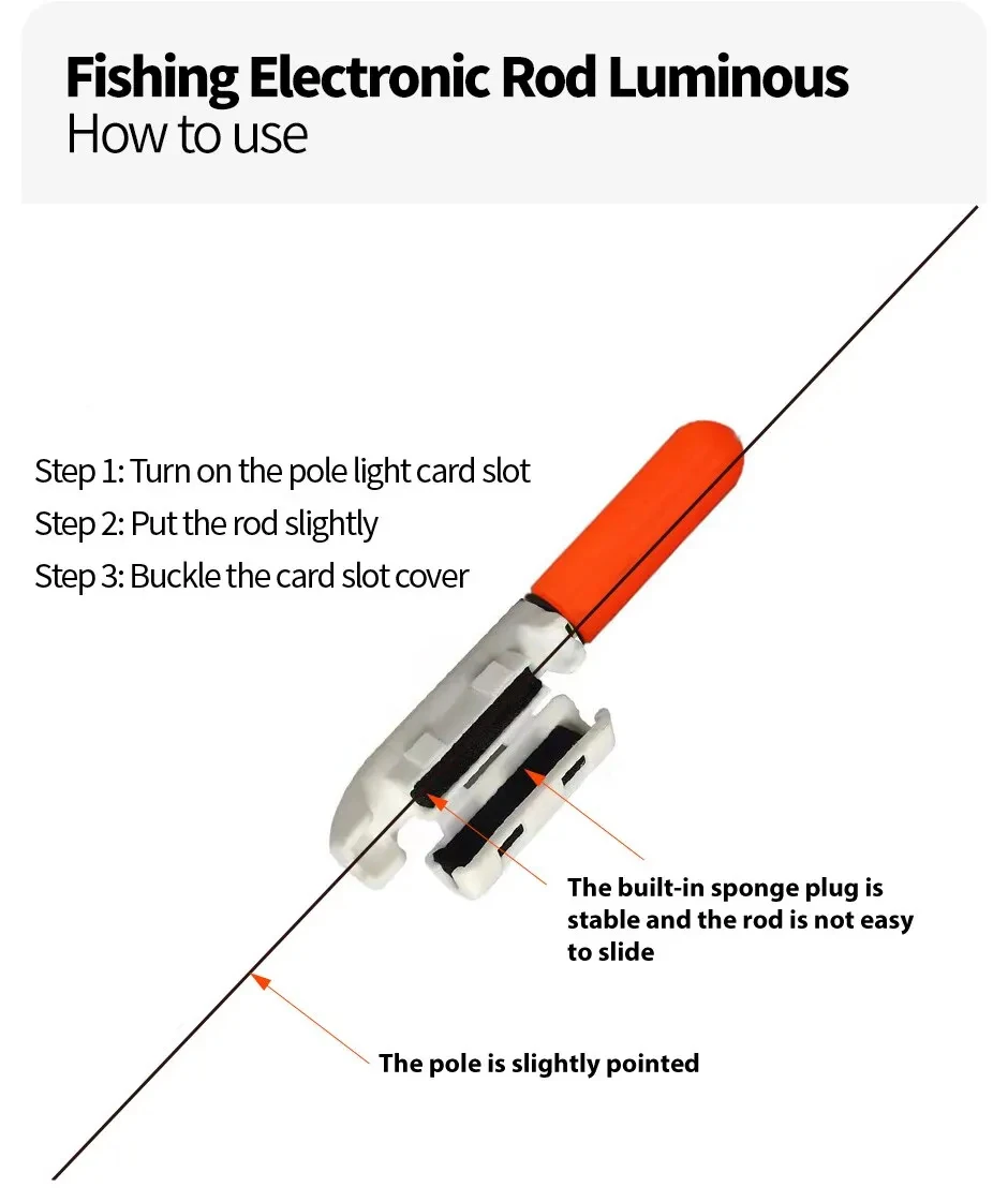 Descubra la facilidad de usar esta caña electrónica de pesca luminosa para una experiencia de pesca sin problemas
