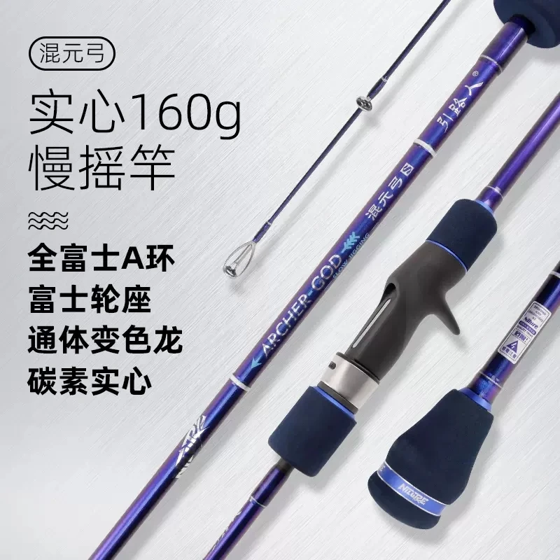 NILURE-caña de Jigging lenta sólida/Tubular, piezas completas de 2023 M, giratoria/fundida, para barco, Océano, novedad de 1,9 - imagen 5