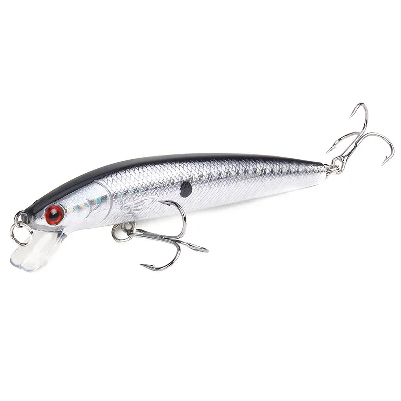 Señuelos de Pesca Minnow, cebo duro flotante, 10mm, 9g, cebo Artificial Wobbler, Crankbait, perca de carpa, aparejos de Pesca - imagen 2