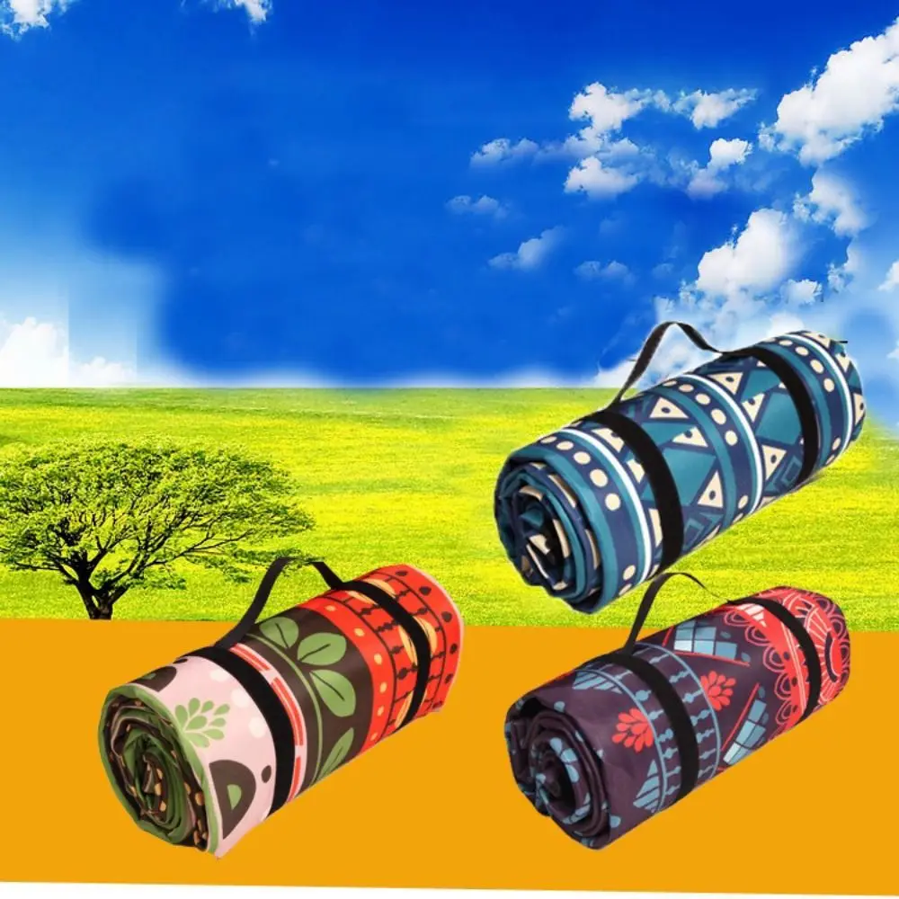 Estera de Picnic con estampado Vintage creativo, estera impermeable resistente al desgaste para exteriores, estera de Camping gruesa plegable para uso en exteriores - imagen 5
