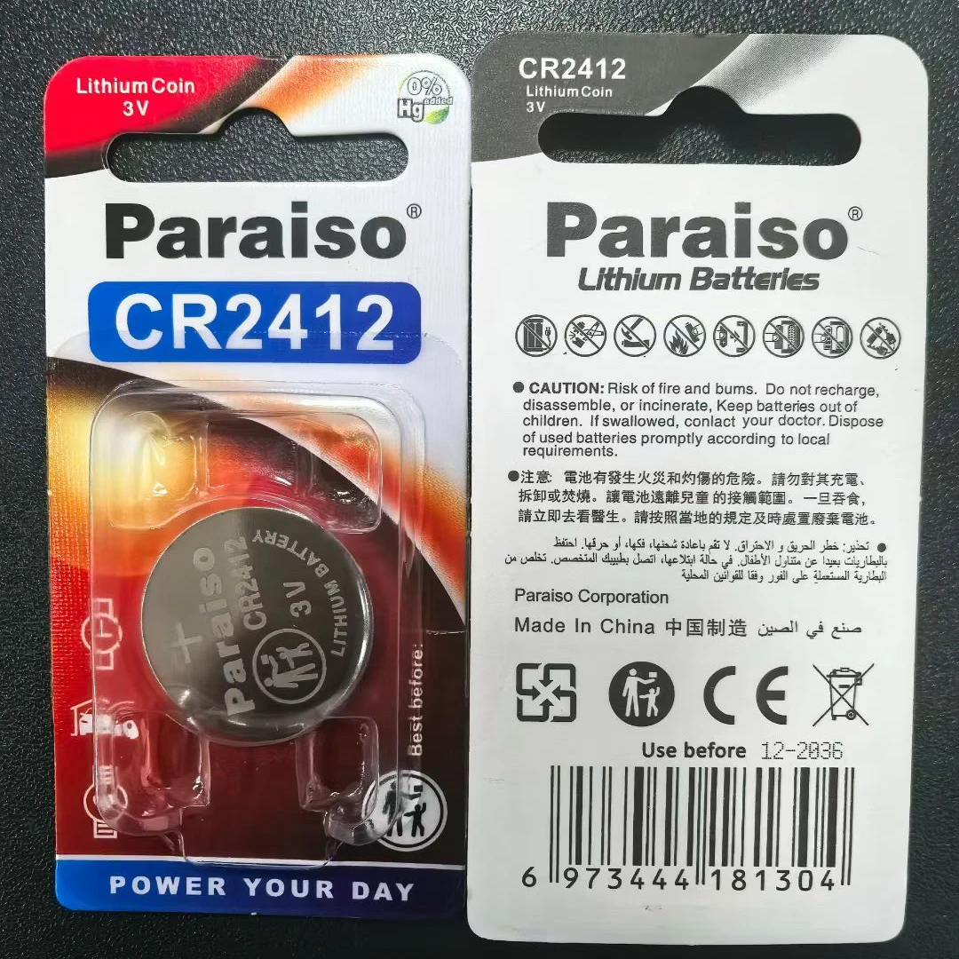 Pila de litio CR2412 3V – Batería de repuesto para llave de coche - imagen 4