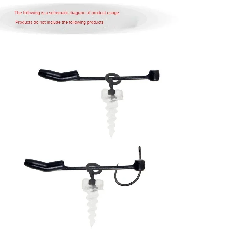 Funda protectora de goma para anzuelo de Pesca, accesorios para Pesca de carpa, Conector de cebo, 100 piezas - imagen 3