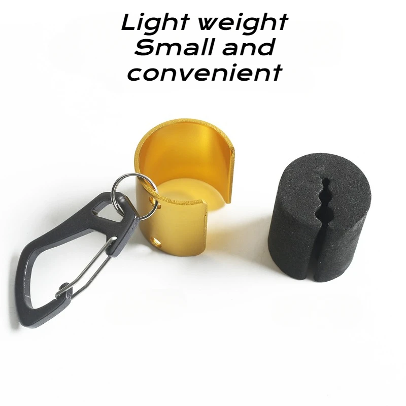 Bastidores de varillas portátiles, dispositivo colgante, transmisión, montañismo, deducción, señuelo de caña voladora, abrazadera de Metal, suministros de accesorios de pesca, 1 unidad - imagen 5