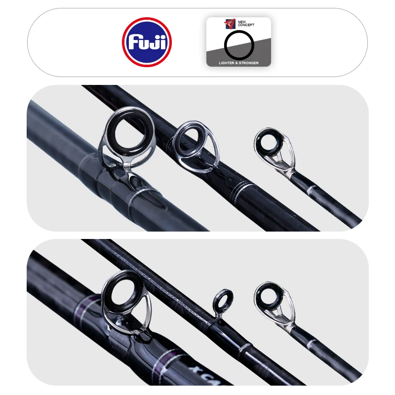 PURELURE FIAMMA caña de pescar de alta resistencia, juego de cabeza de serpiente, HERO 2,2 m, C732XH, acción rápida, guía FUJI - imagen 5