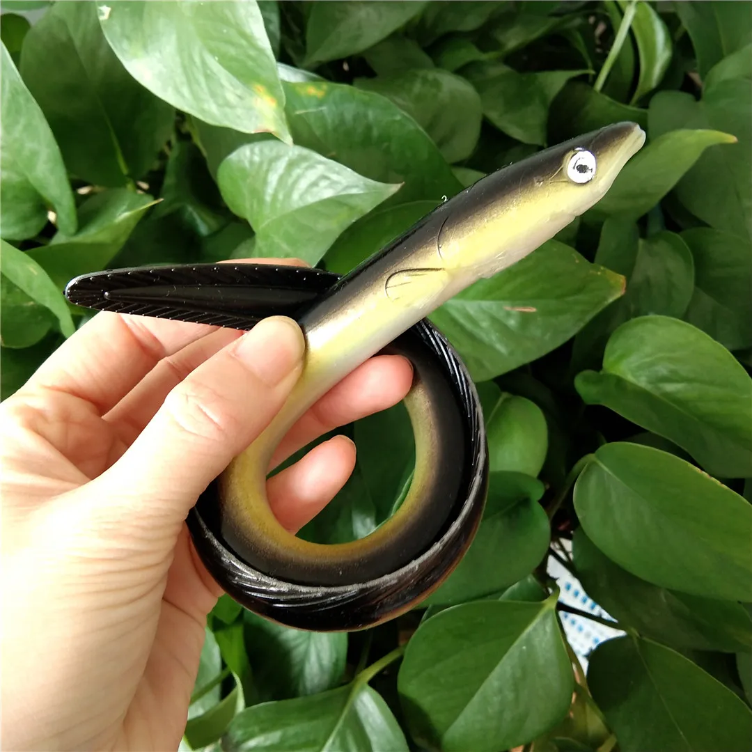 Señuelo Artificial para pesca, cebo de Anguila blanda de 30cm y 58g, de silicona, para Lucio, pececillo, Swimbait, 5 piezas - imagen 4