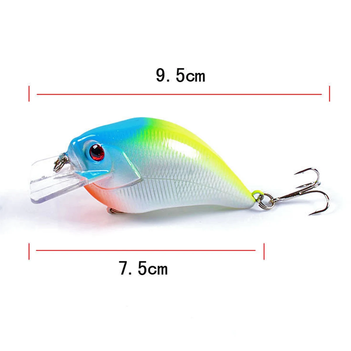 7,5 cm/15g ojos 3D Crankbait Señuelos de Pesca Wobblers flotante plástico Artificial lubina cebo duro Pesca Lucio aparejos de Pesca - imagen 5