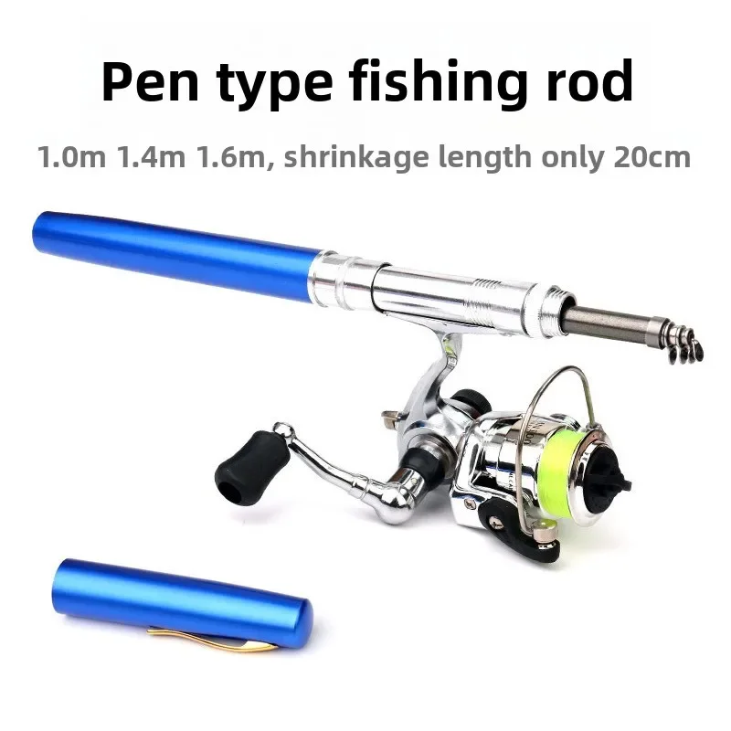 Caña de pescar en hielo ultracorta Mini 1,4 m para pesca discreta - imagen 5