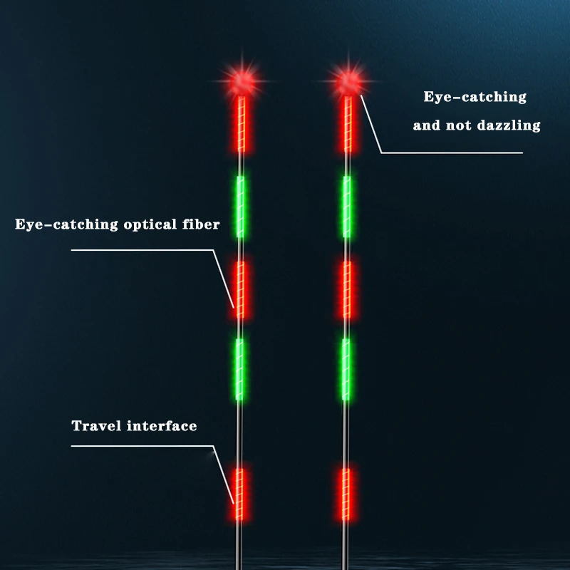 Flotador de pesca con luz LED nocturna, equipo de pesca al aire libre de alta sensibilidad, inducción de gravedad, cambio de Color, llamativo - imagen 5