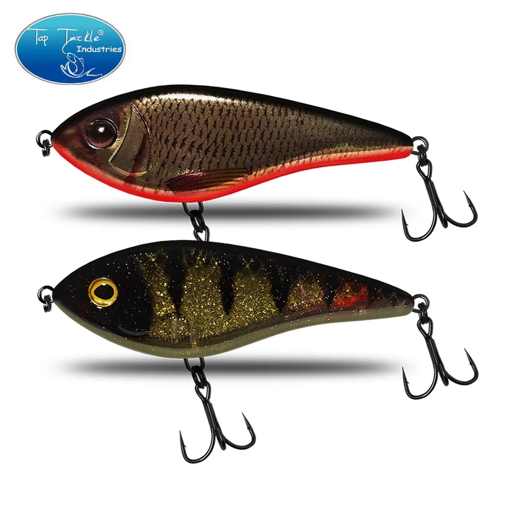 Señuelo de pesca Jerkbait, 10cm, 30g/35g, sonido fuerte, Lucio, nuevo molde, Wobblers artificiales duros, perca - imagen 3