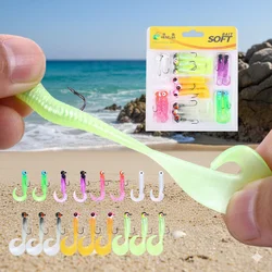 Swimbait de silicona para lubina y walleye — acción natatoria realista