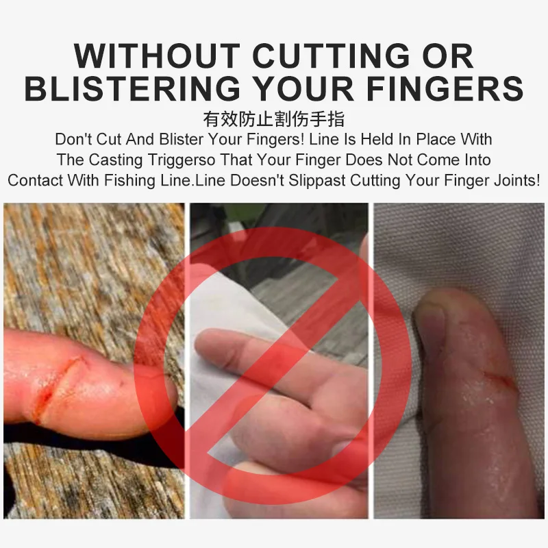 OBSESSION-cañón de separación para pesca marina, abrazadera para pistola de lanzamiento, botón de pulgar, gatillo de fundición para Surf, Clip de barril, Protector de dedos de pescado - imagen 4