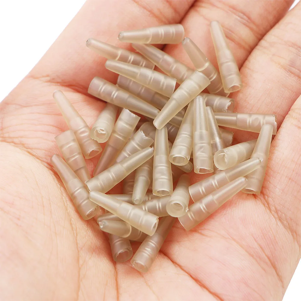 Tubos de goma de cola de 50 piezas para Clips de plomo de seguridad, Mangas de aparejo de pesca de carpa, 17 Mm/0,67 pulgadas - imagen 3