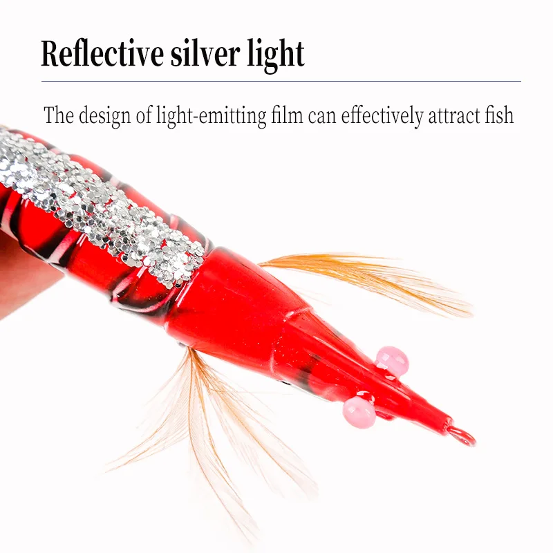 Señuelos de pesca con anzuelo de calamar luminoso 3,0 #   3.5 #   Señuelo de pulpo de pie suave, cebo duro Artificial de madera para camarones y sepia, herramientas marinas - imagen 3