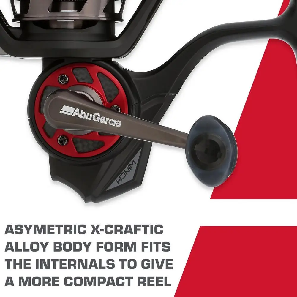 ABU GARCIA-carrete de pesca giratorio de 2023: 1, 8 + 1BB, 4,8 kg, diseño de cuerpo asimétrico, gestión de línea de cohete, 5,2™Sistema - imagen 5