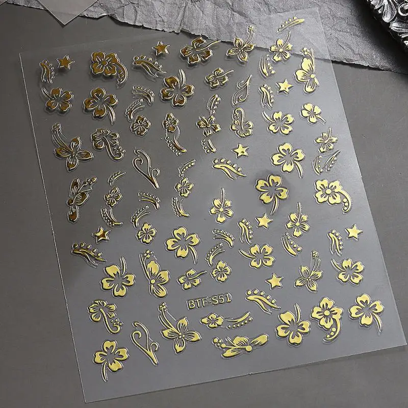 Pegatinas de uñas de 1,5g, materiales seleccionados, temperamento versátil, verano fresco, se muestra, pegatinas decorativas populares, 8cm x 10,5 cm - imagen 5