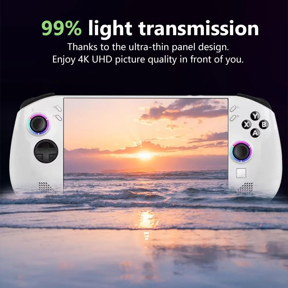 Paquete de 3 protectores de pantalla HD, película protectora antiarañazos de 8 pulgadas, borde curvo, dureza 9H, vidrio templado para Lenovo Legion Go S - imagen 4