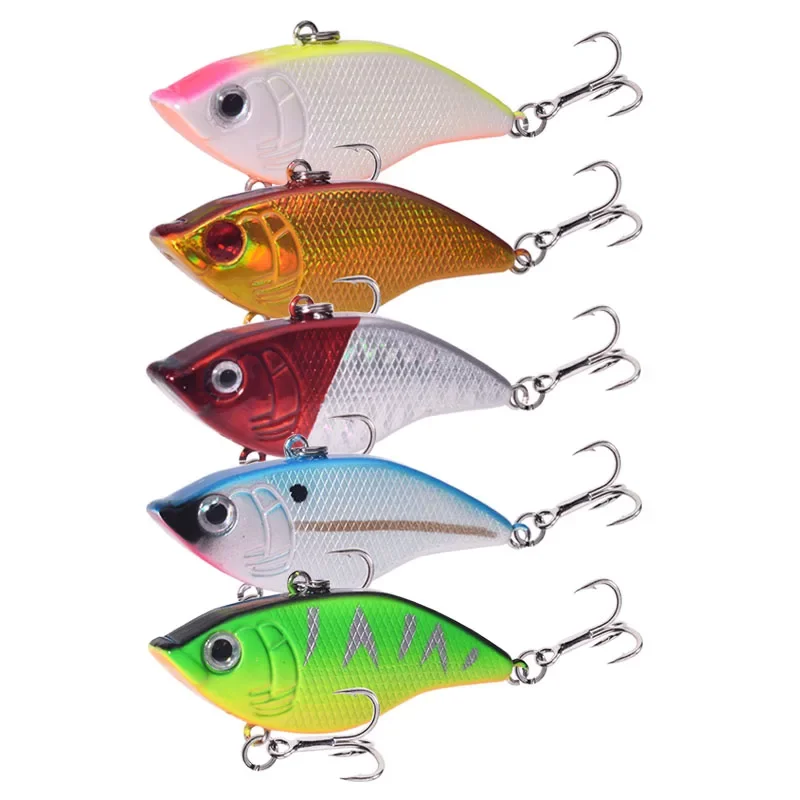 Señuelo de pesca VIB de invierno, 1 unidad, 5,5 cm, 15g, Wobbler de vibración, cebo duro Artificial de plástico, Crankbait para lubina, Lucio, aparejos de pesca en hielo - imagen 5