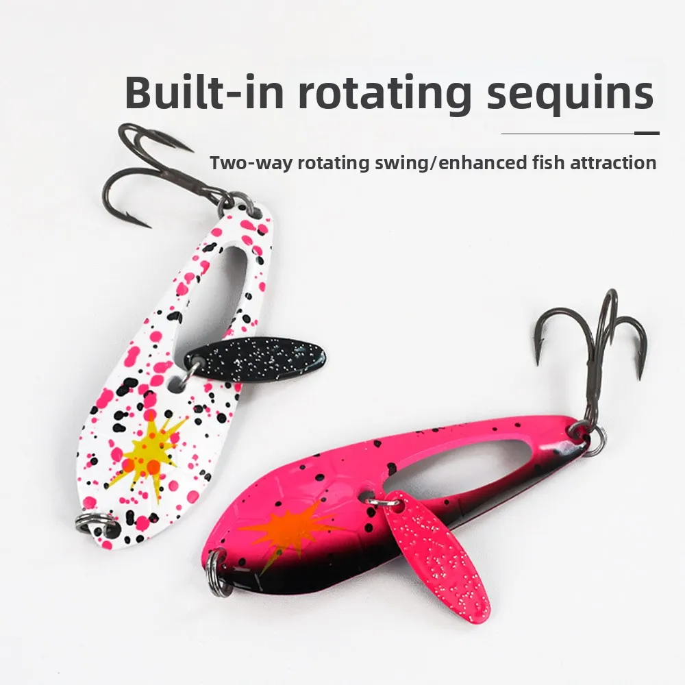 Señuelos metalizados con lentejuelas para lubina – pesca deportiva - imagen 5