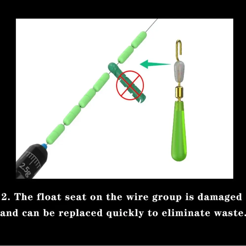 Reemplace rápidamente el asiento flotante en el grupo de cables para eliminar los desechos