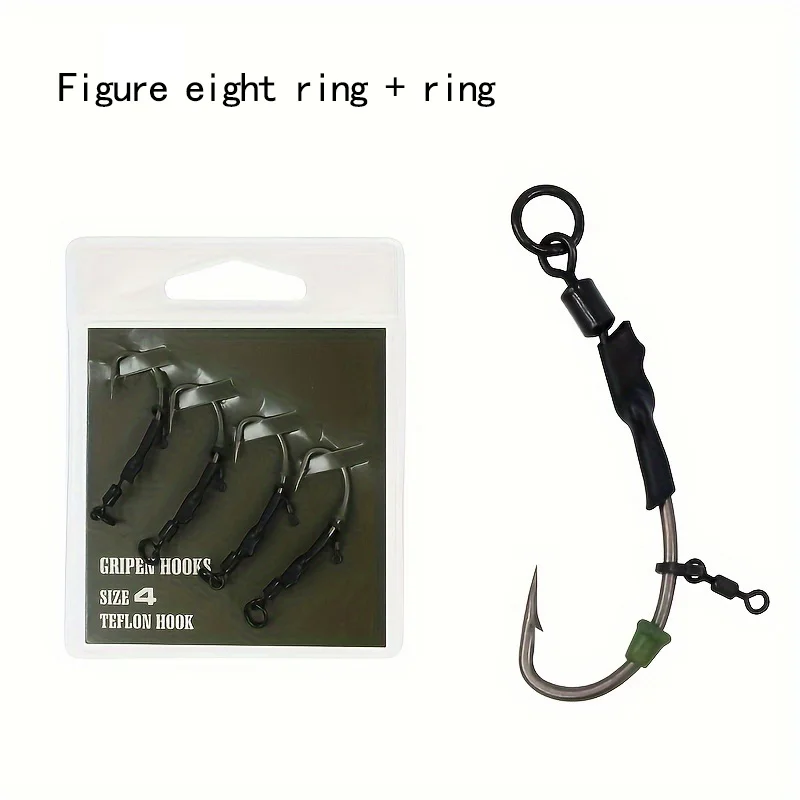 Aparejos Ronnie Rig para carpa – Anzuelos montados con púas - imagen 5