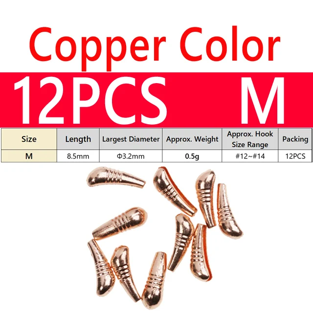 12PCS M Copper