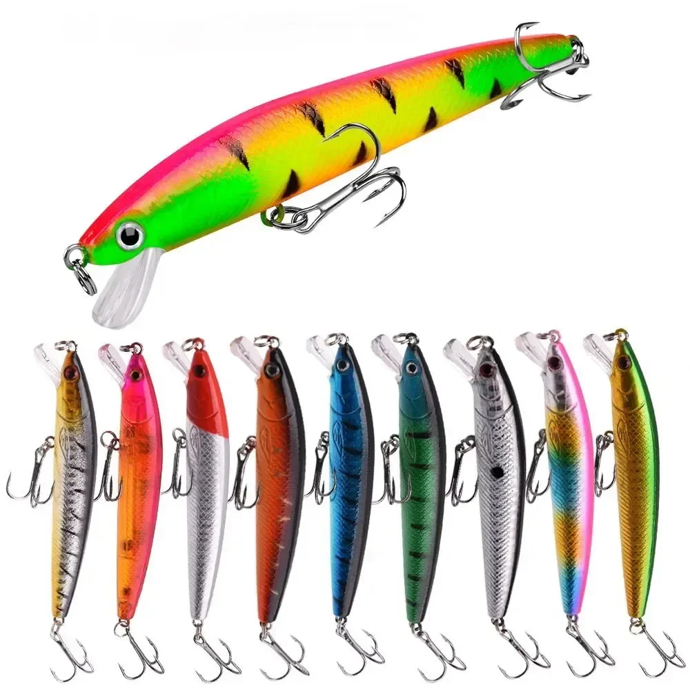 20 piezas/30 unidades/50 unidades de juego de Señuelos de Pesca Minnow Crankbait Wobblers ojos 3D perca cebo Artificial Lucio carpa cebo de natación Pesca - imagen 4