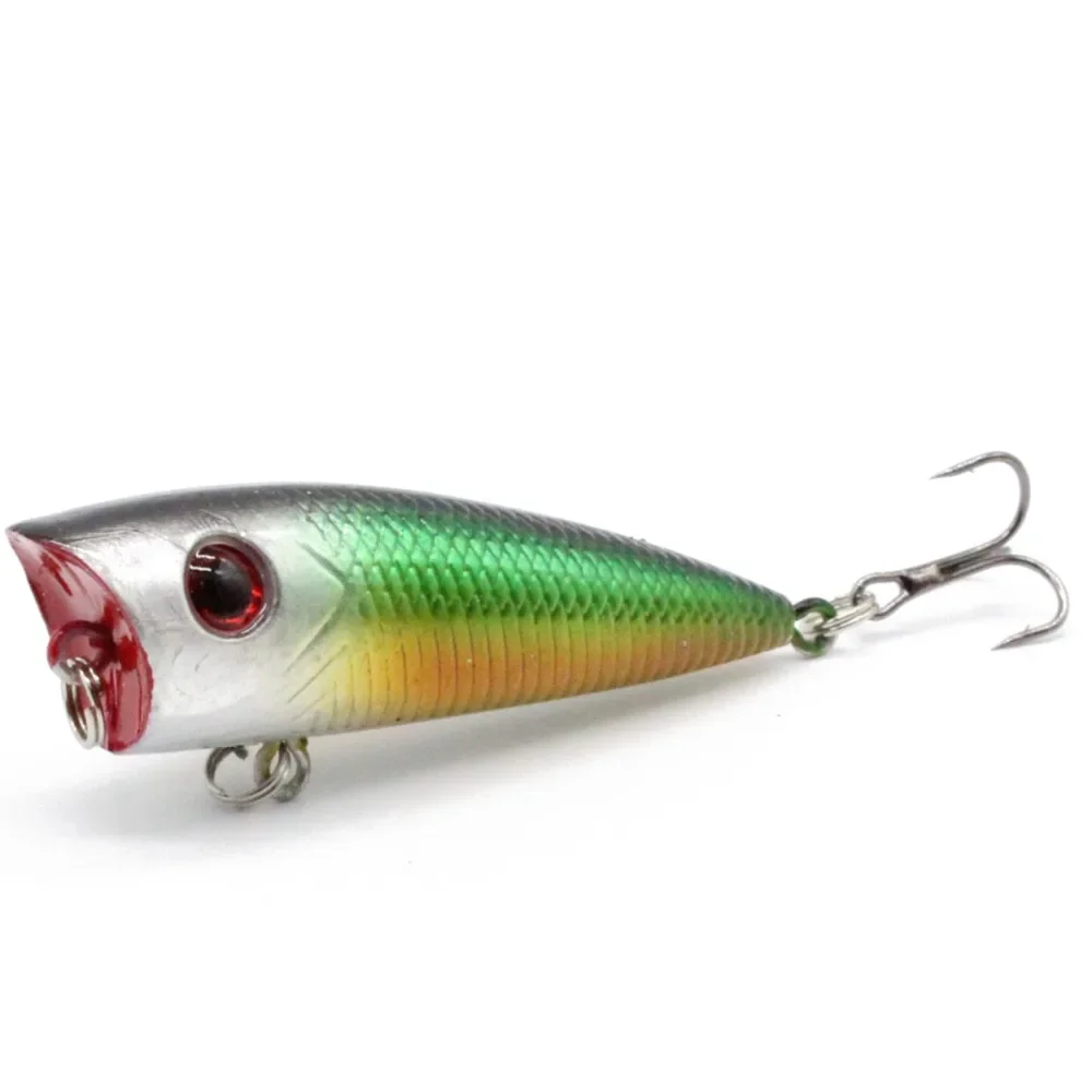 Mini Señuelos de Pesca Popper, cebo duro artificial de Japón, 1 piezas, 7g, 6,8 cm, ojos 3D, Crankbait, Wobblers, aparejos Isca Poper - imagen 5