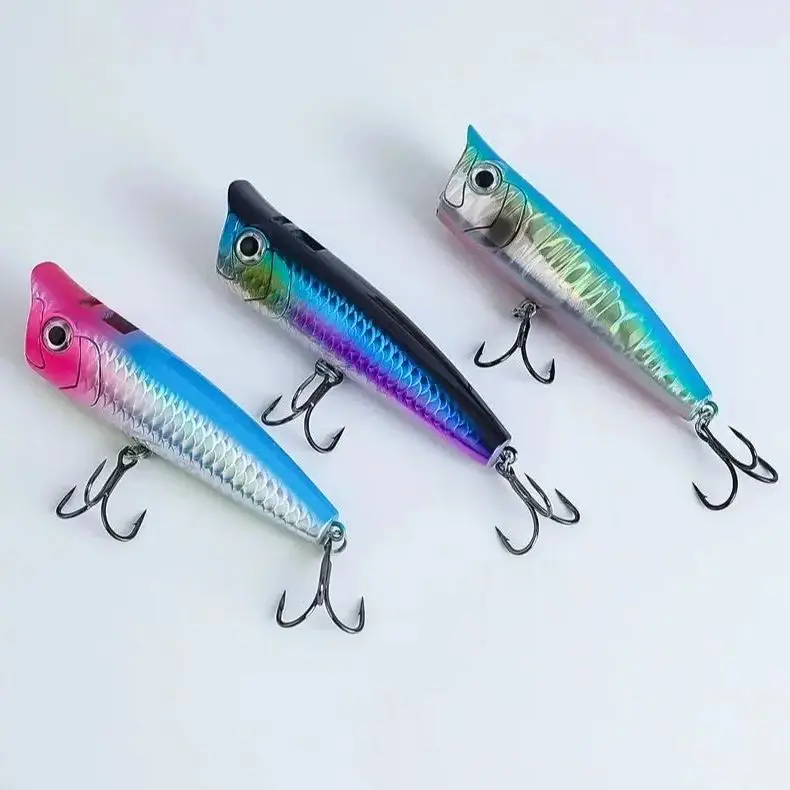 Señuelos de pesca TAIYU 14g 9cm Topwater Popper Wobbler Artificial cebos duros coloridos agua dulce/agua salada señuelo de pesca de gran ruido - imagen 4