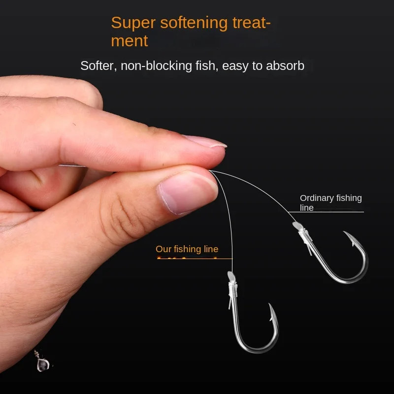 Línea de fluorocarbono Balanzze, cables de pesca súper suaves y fuertes, sublínea principal, línea de pesca de nailon, monofilamento de Alemania - imagen 2