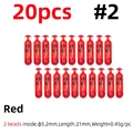 20pcs red size 2
